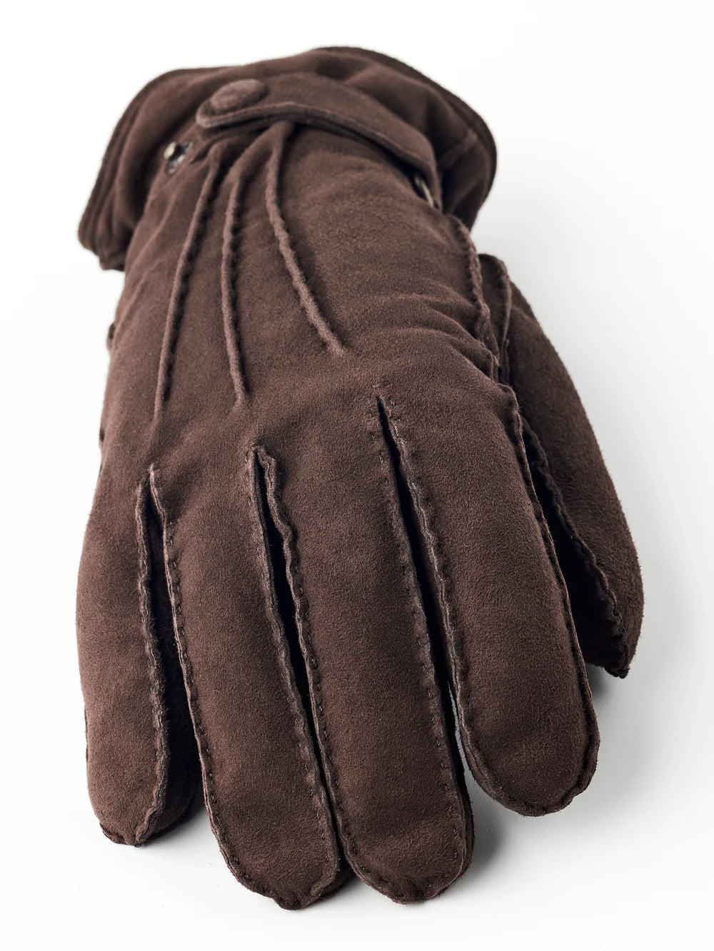 Winston Suede Lined Handsewn Gloves - Espresso