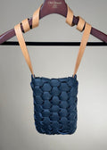 Boho Shoulder Bag - Navy/Natural Strap