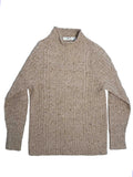 Original Aran Turtleneck - Tan Fleck