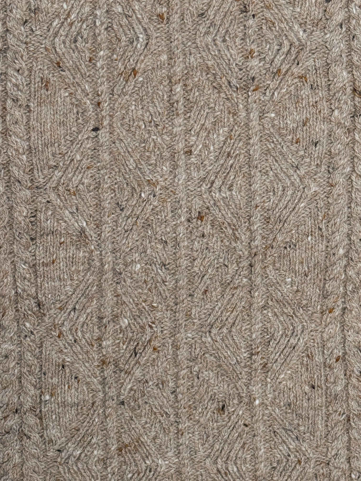 Original Aran Turtleneck - Tan Fleck