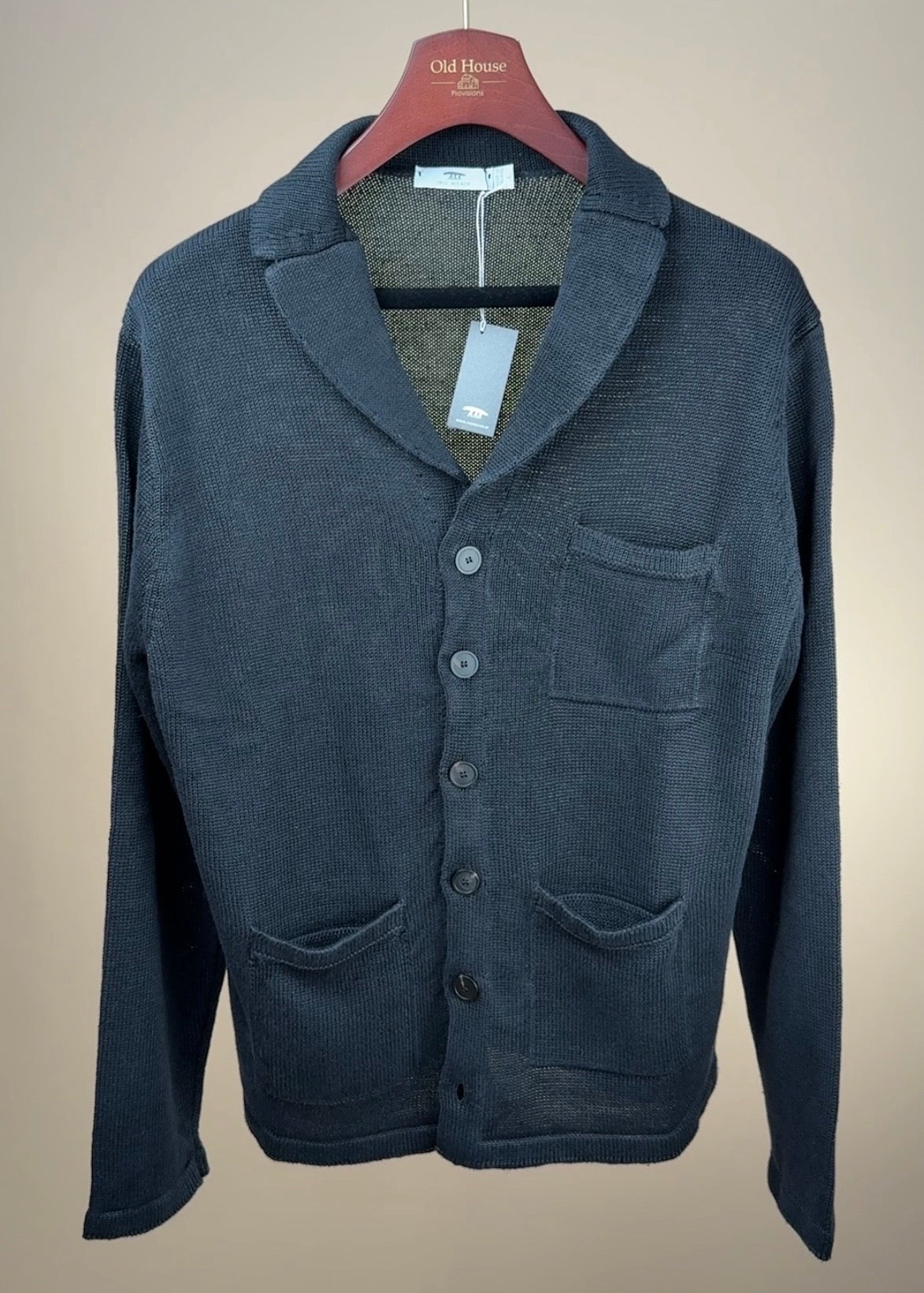 Inis Meáin Cashmere Contrast Sweater - Green Charcoal Donegal