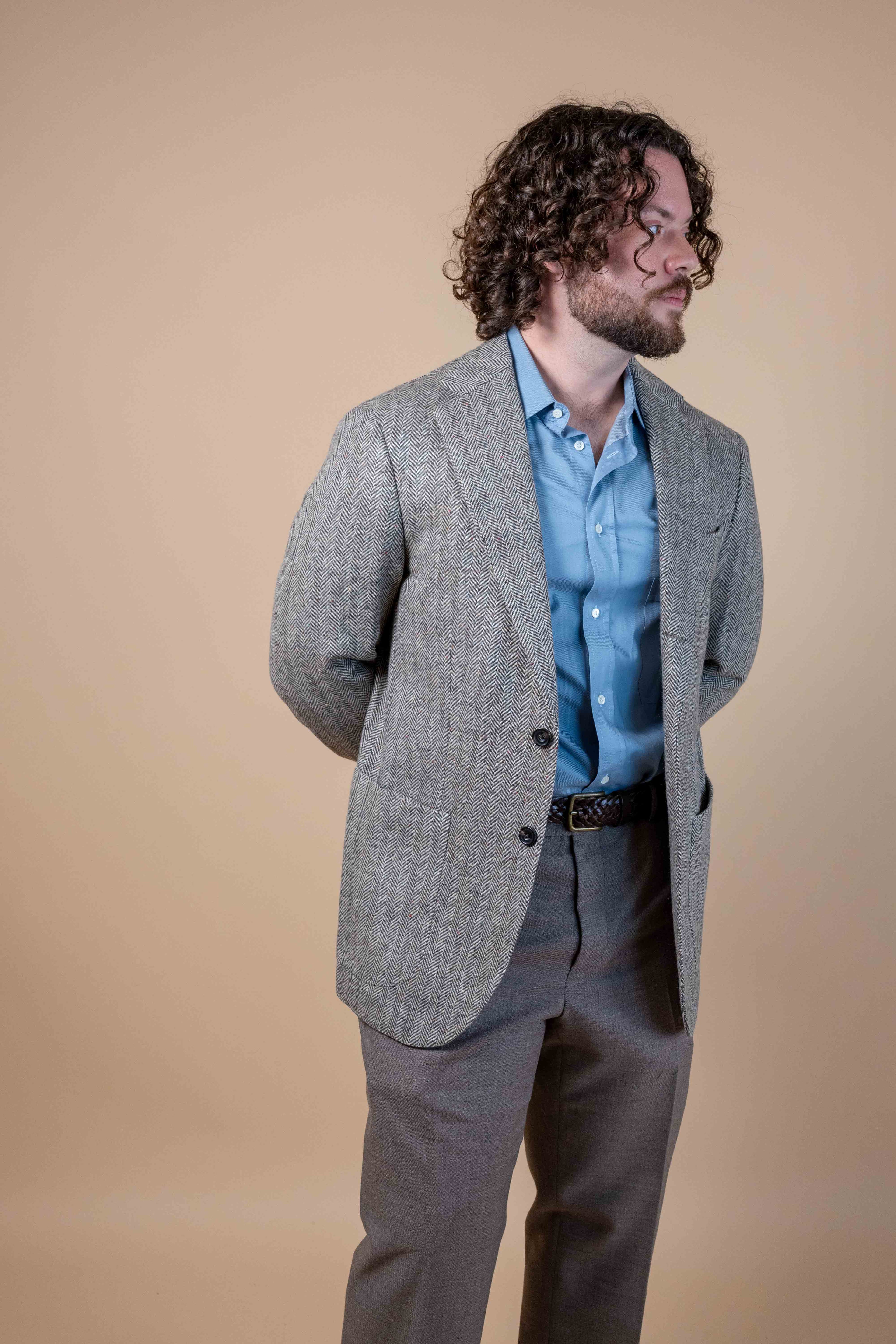 Waverly Jacket - Brown Donegal Herringbone