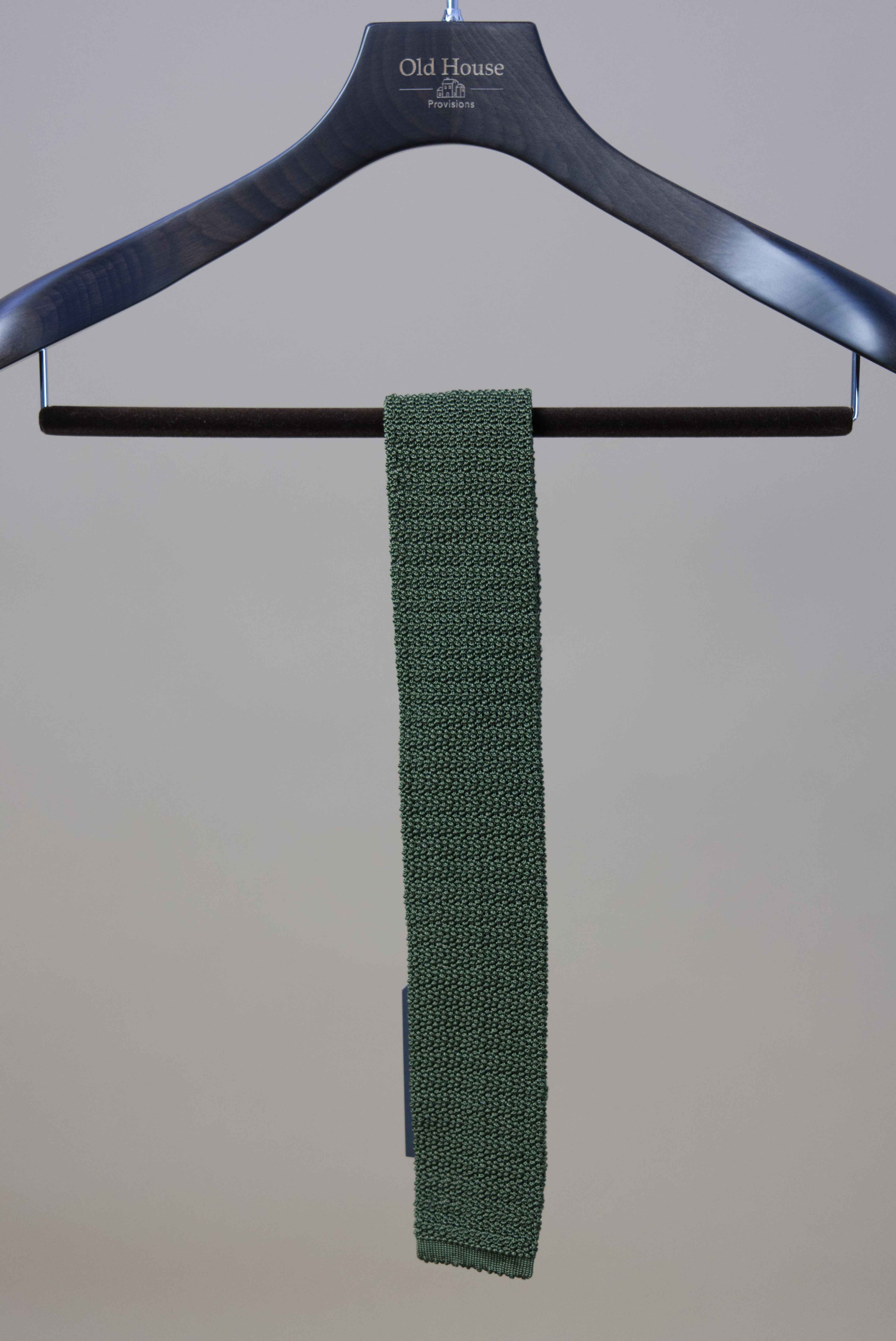 J.Mueser Knitted Tie - Olive