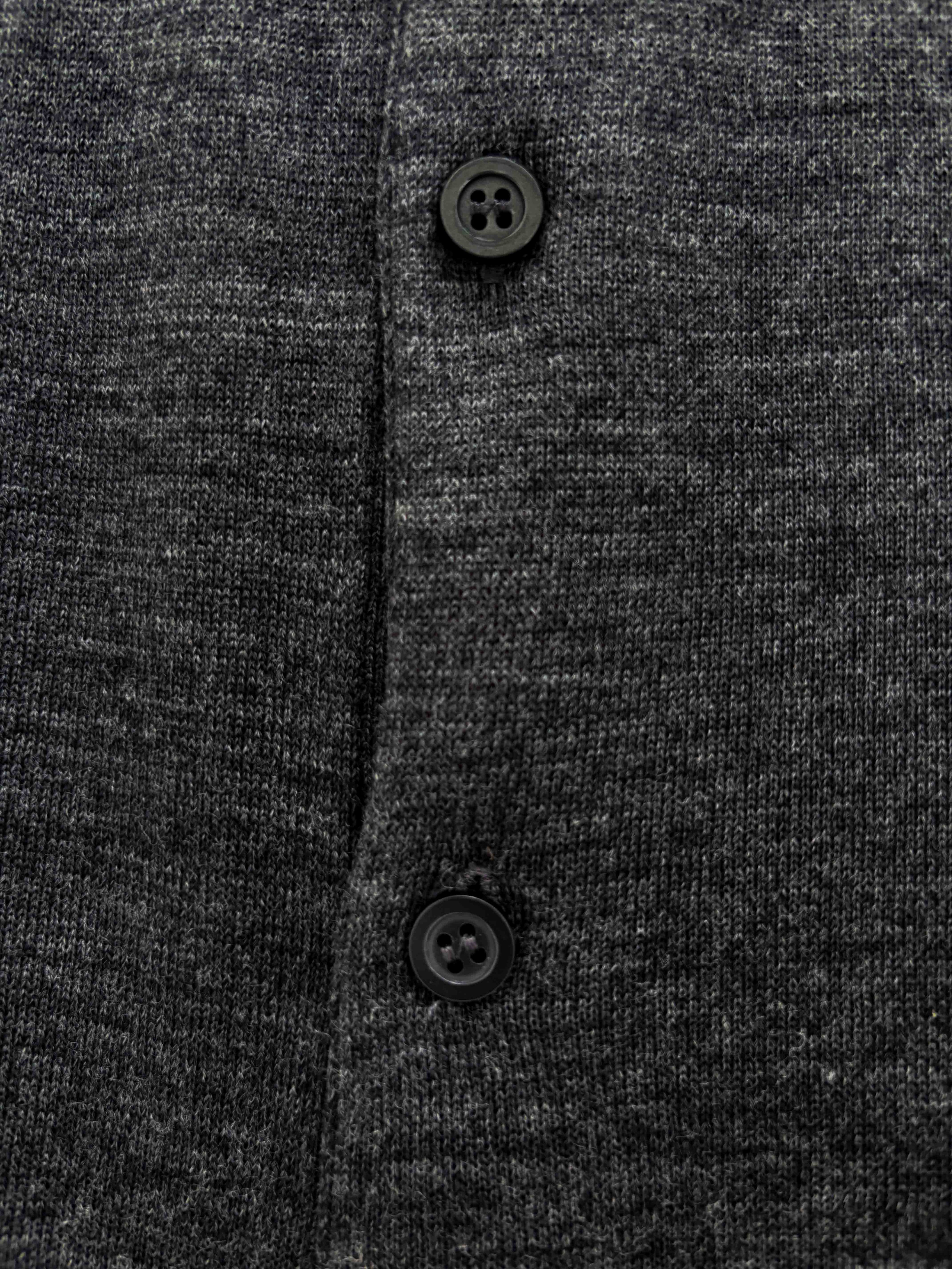 Loro Piana Wish Wool Polo - Charcoal