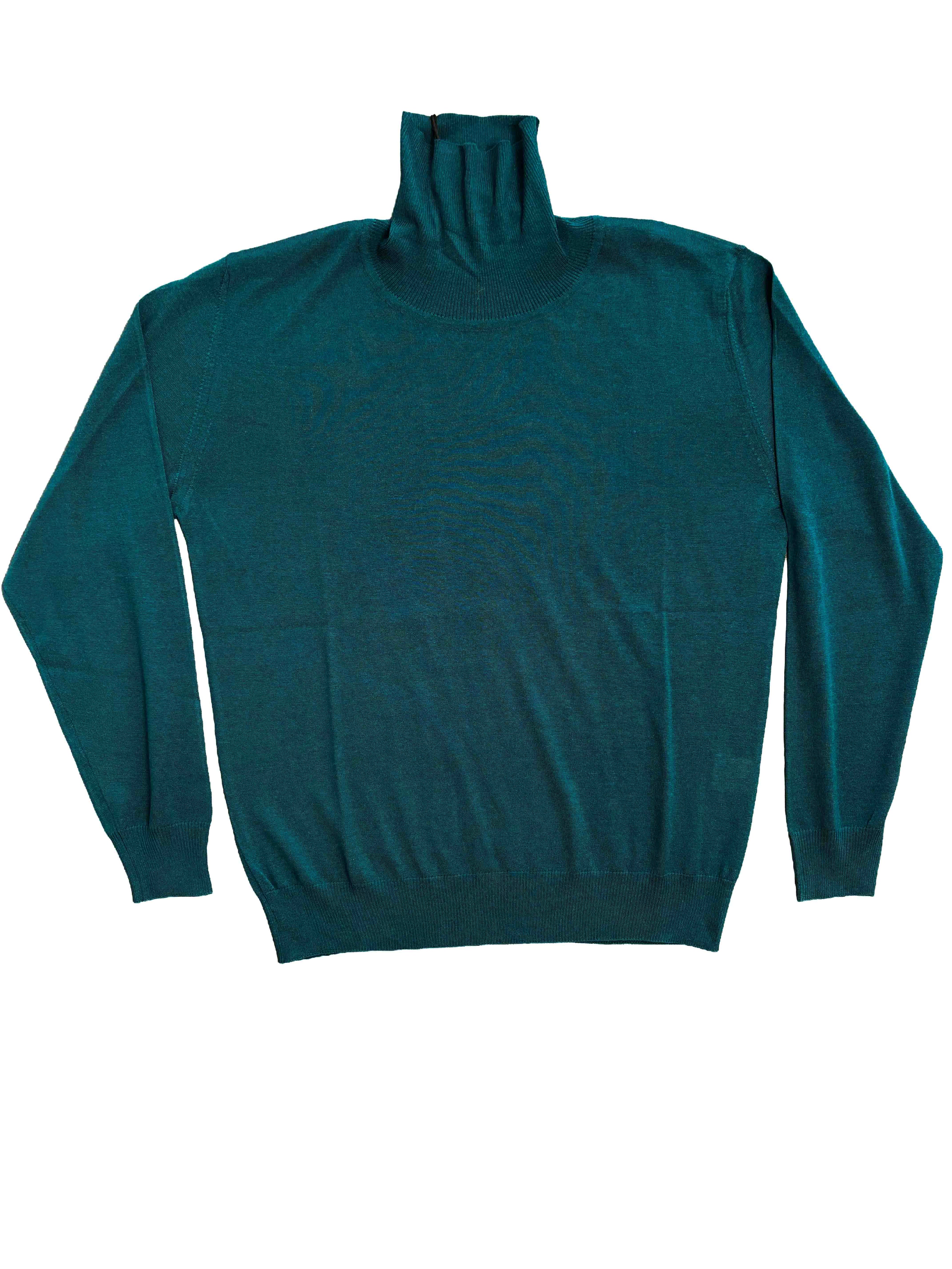 Loro Piana Wish Wool Roll Neck - Forest