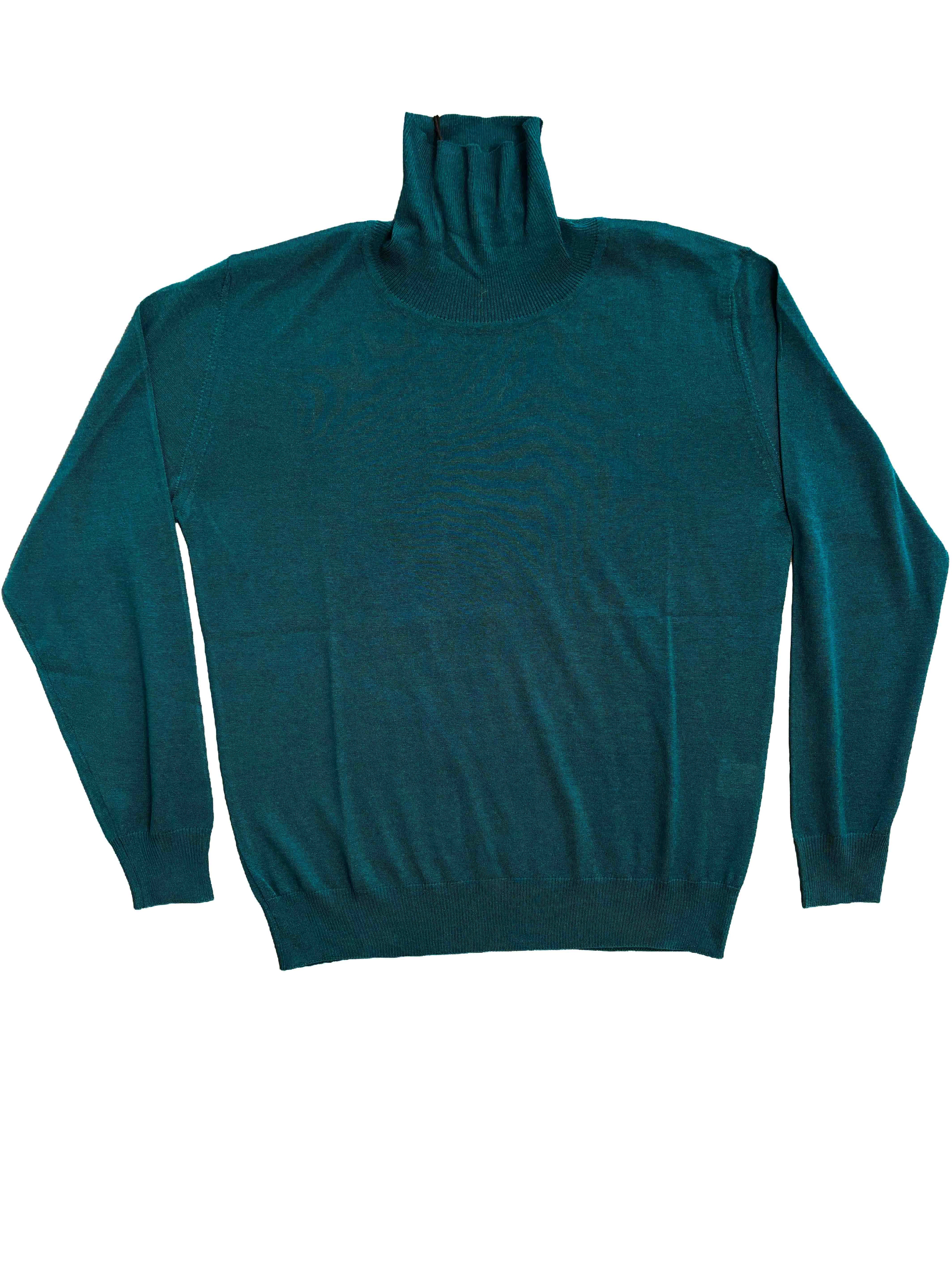 Loro Piana Wish Wool Roll Neck - Forest