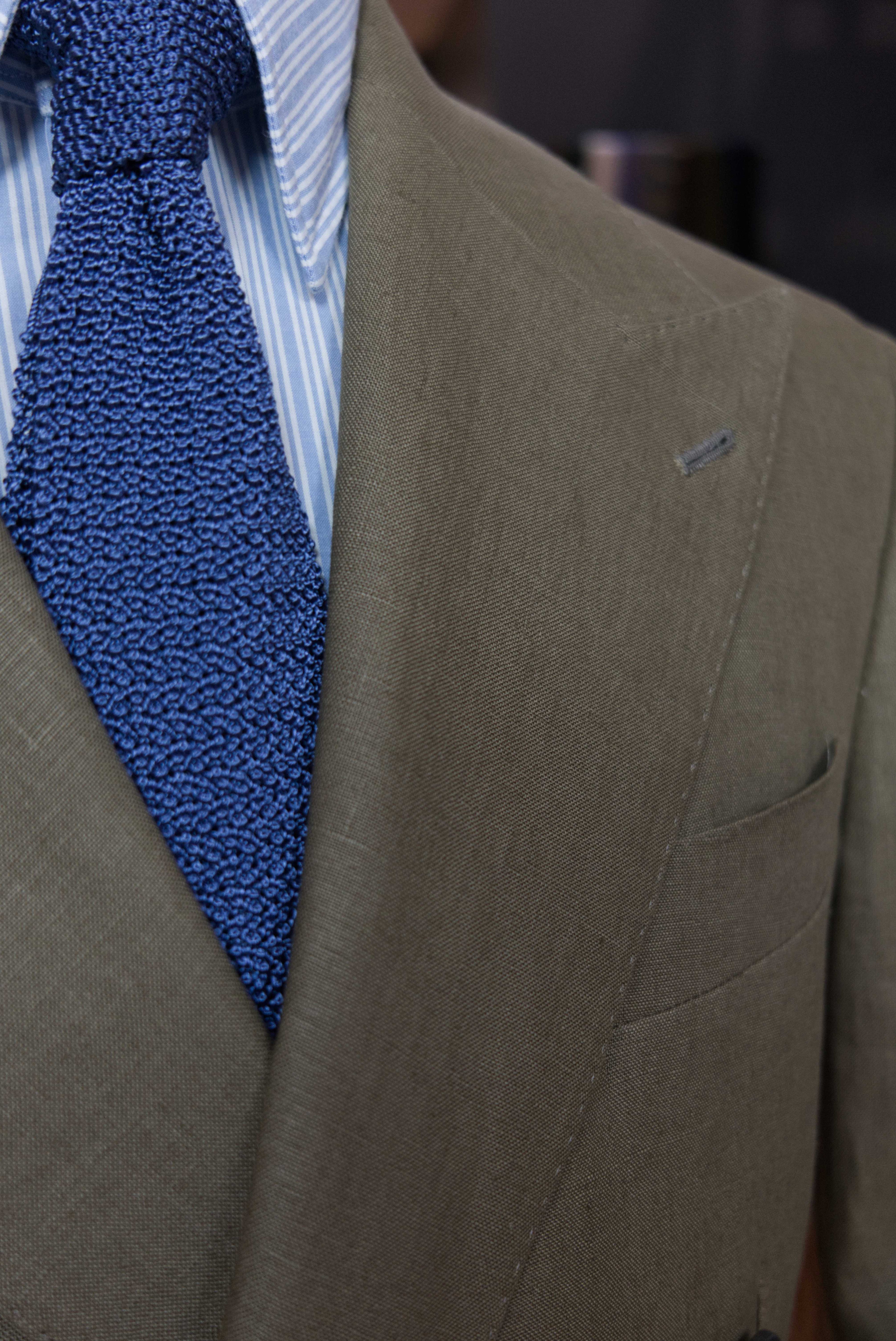 J.Mueser Waverly Double Breasted Suit - Rope Linen