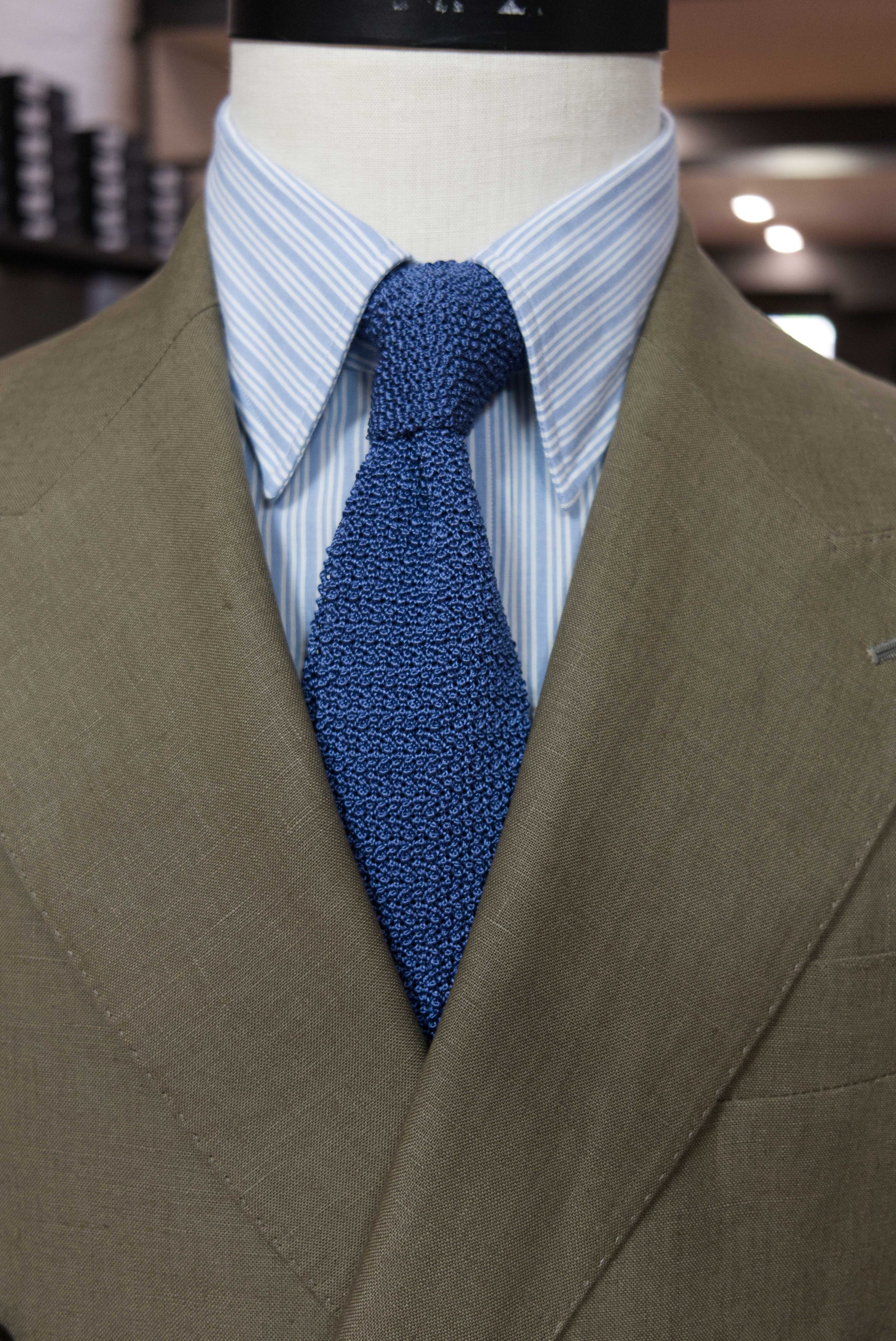 Carter Shirt - Blue and White Triple Stripe
