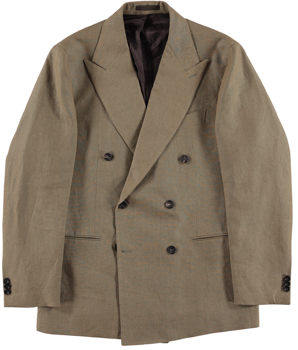 J.Mueser Waverly Double Breasted Suit - Rope Linen