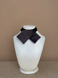 Continental Bow Tie - Black Silk Satin