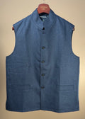 Brumaire Gilet - Blue-Gray Worsted Flannel