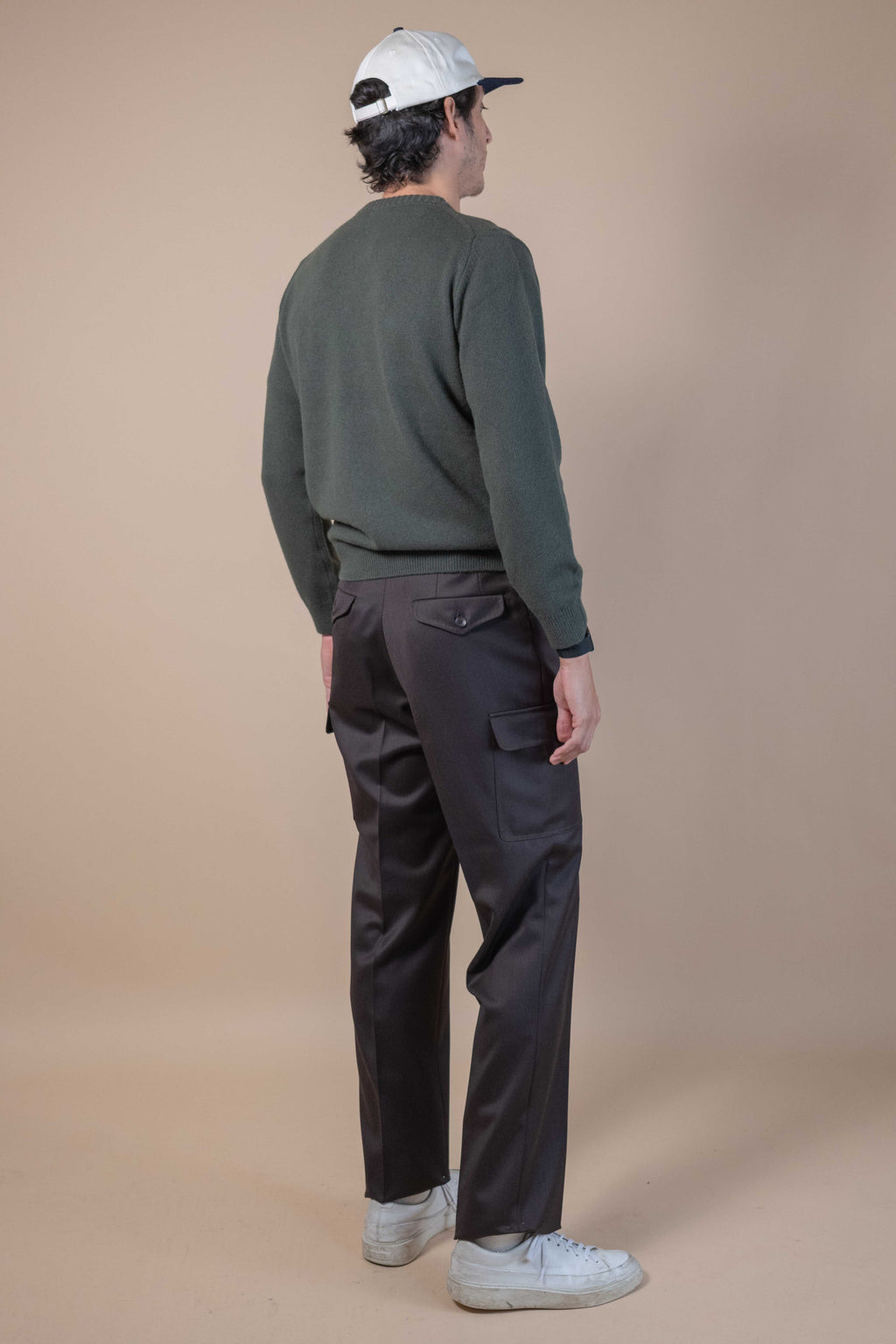 Calzolaio Trouser - Dark Brown VBC Covert Wool