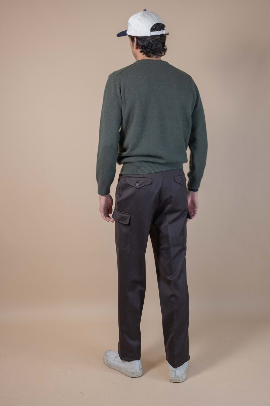 Calzolaio Trouser - Dark Brown VBC Covert Wool
