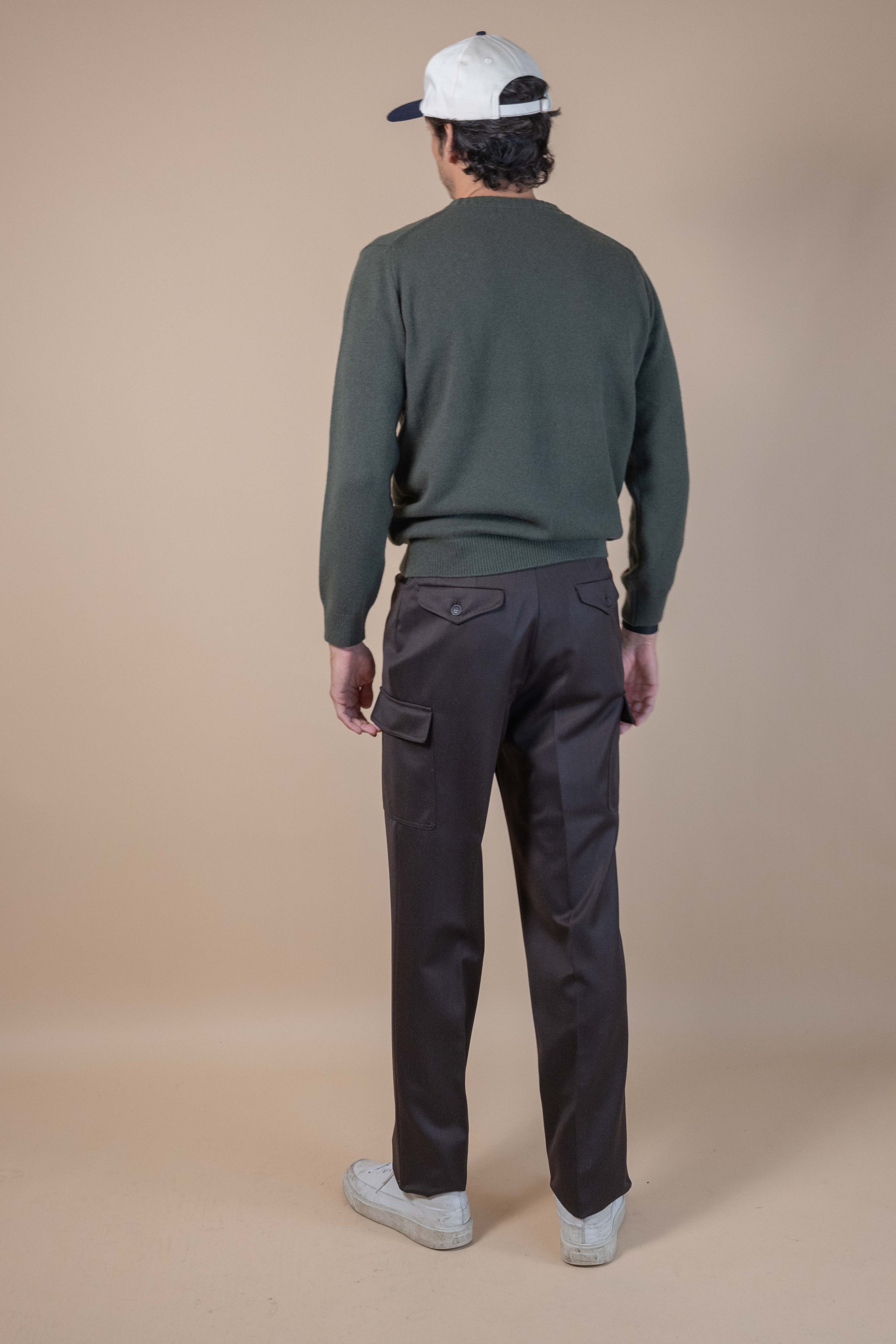 Calzolaio Trouser - Dark Brown VBC Covert Wool