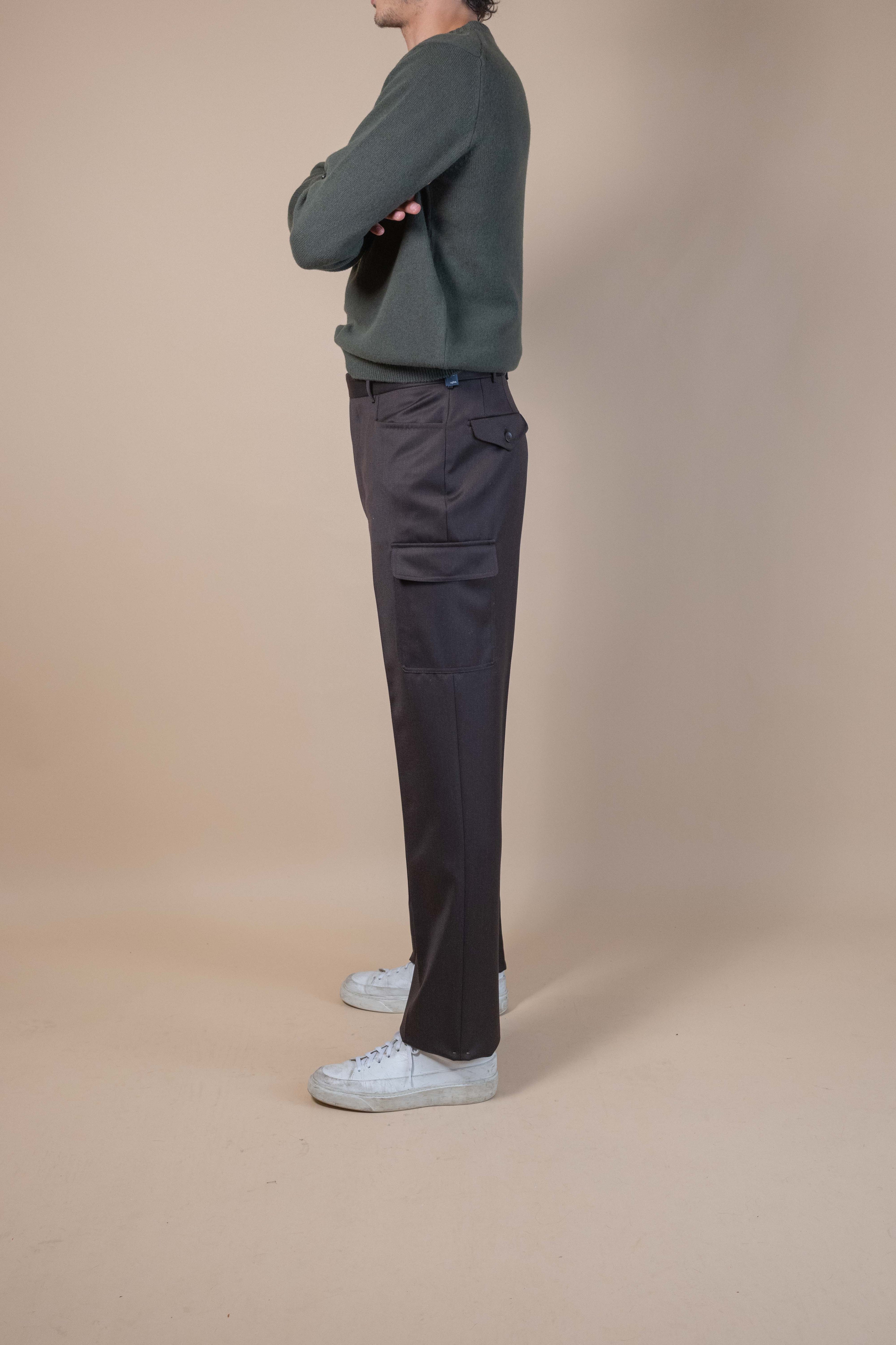 Calzolaio Trouser - Dark Brown VBC Covert Wool