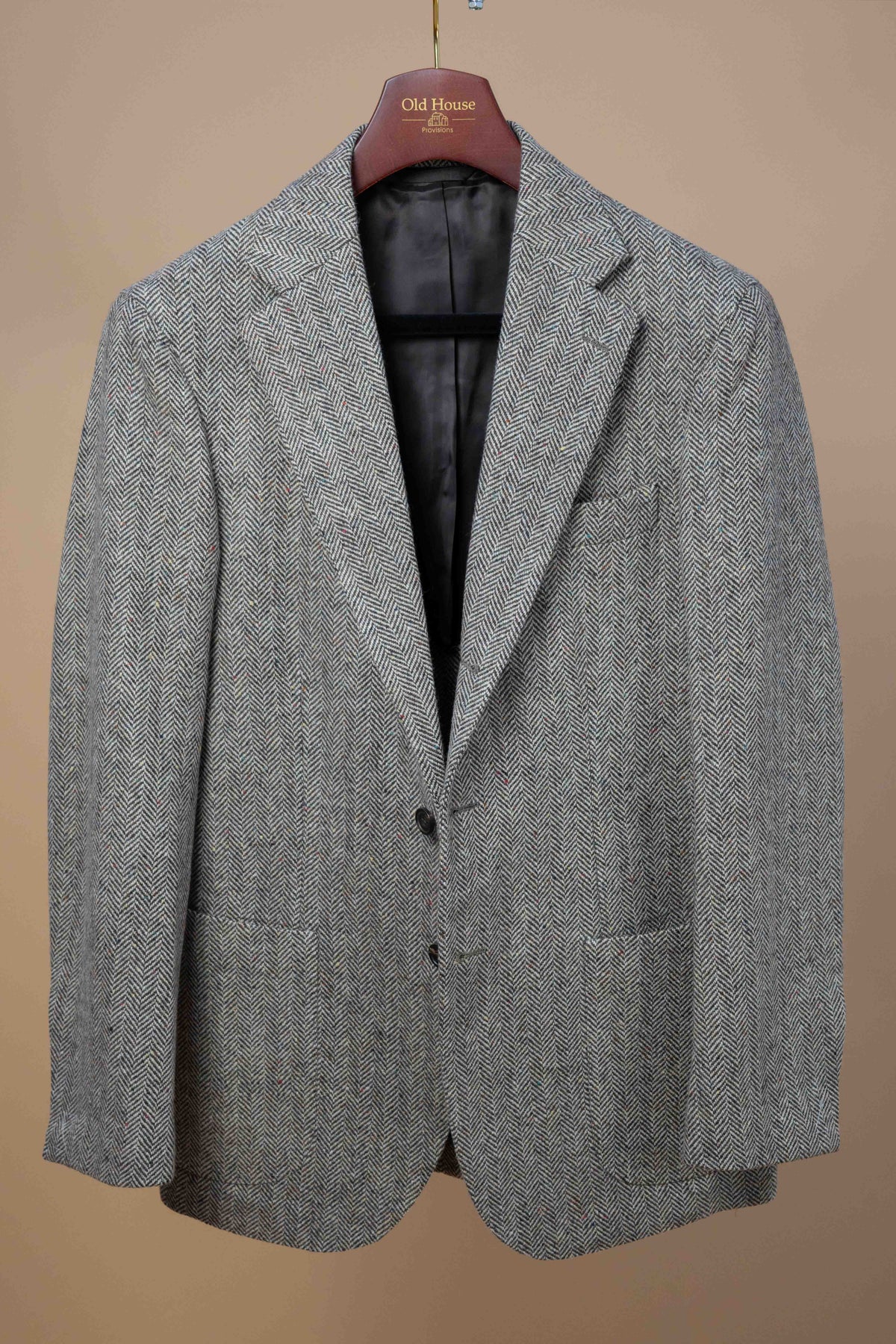 J.Mueser Waverly Jacket - Brown Donegal Herringbone – Old House  display picture 1