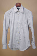 Carter Shirt - Brown and White Stripe
