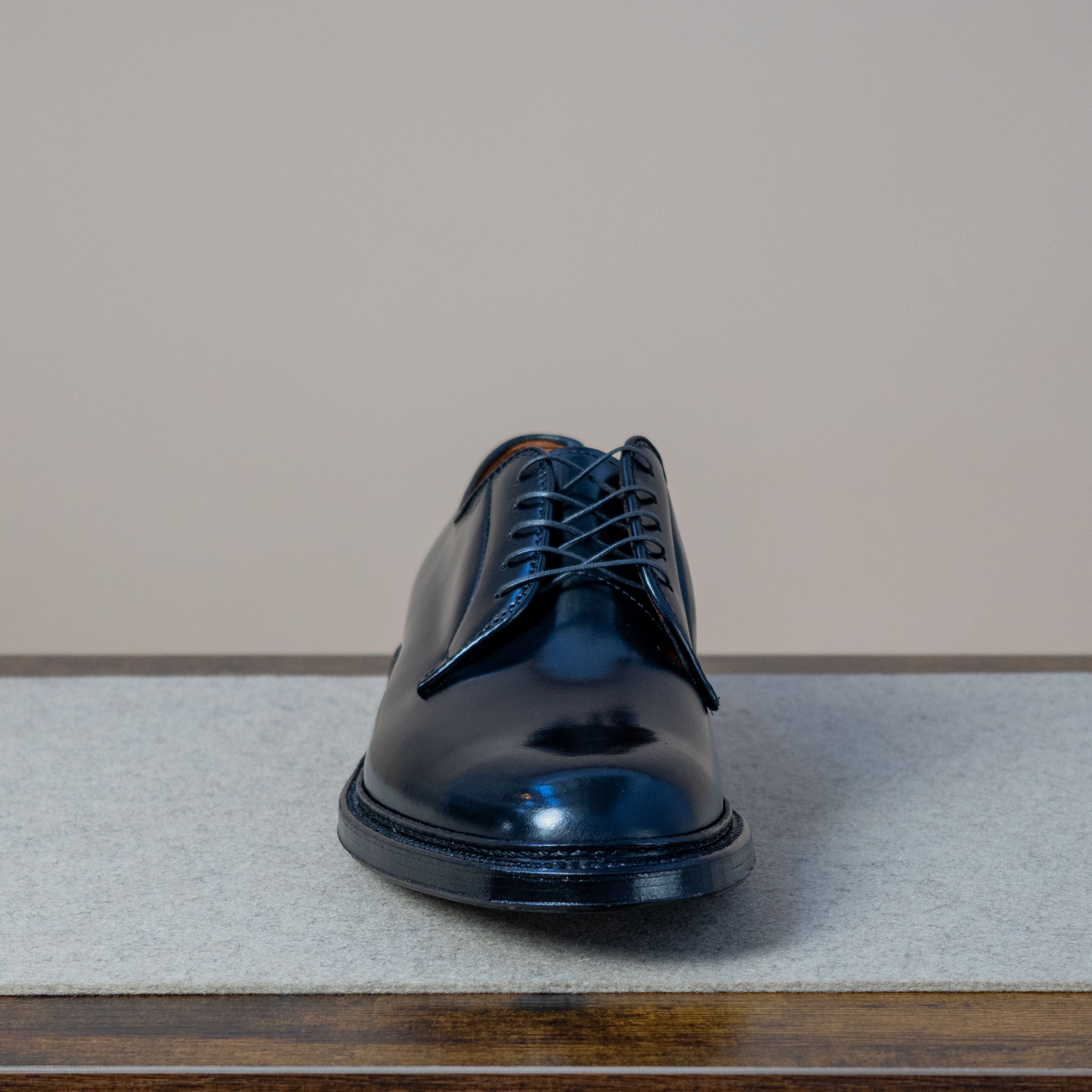 Plain Toe Blucher - Black Shell Cordovan
