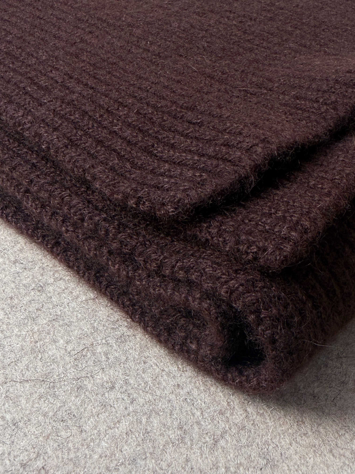 Cashmere Long Scarf - Brown
