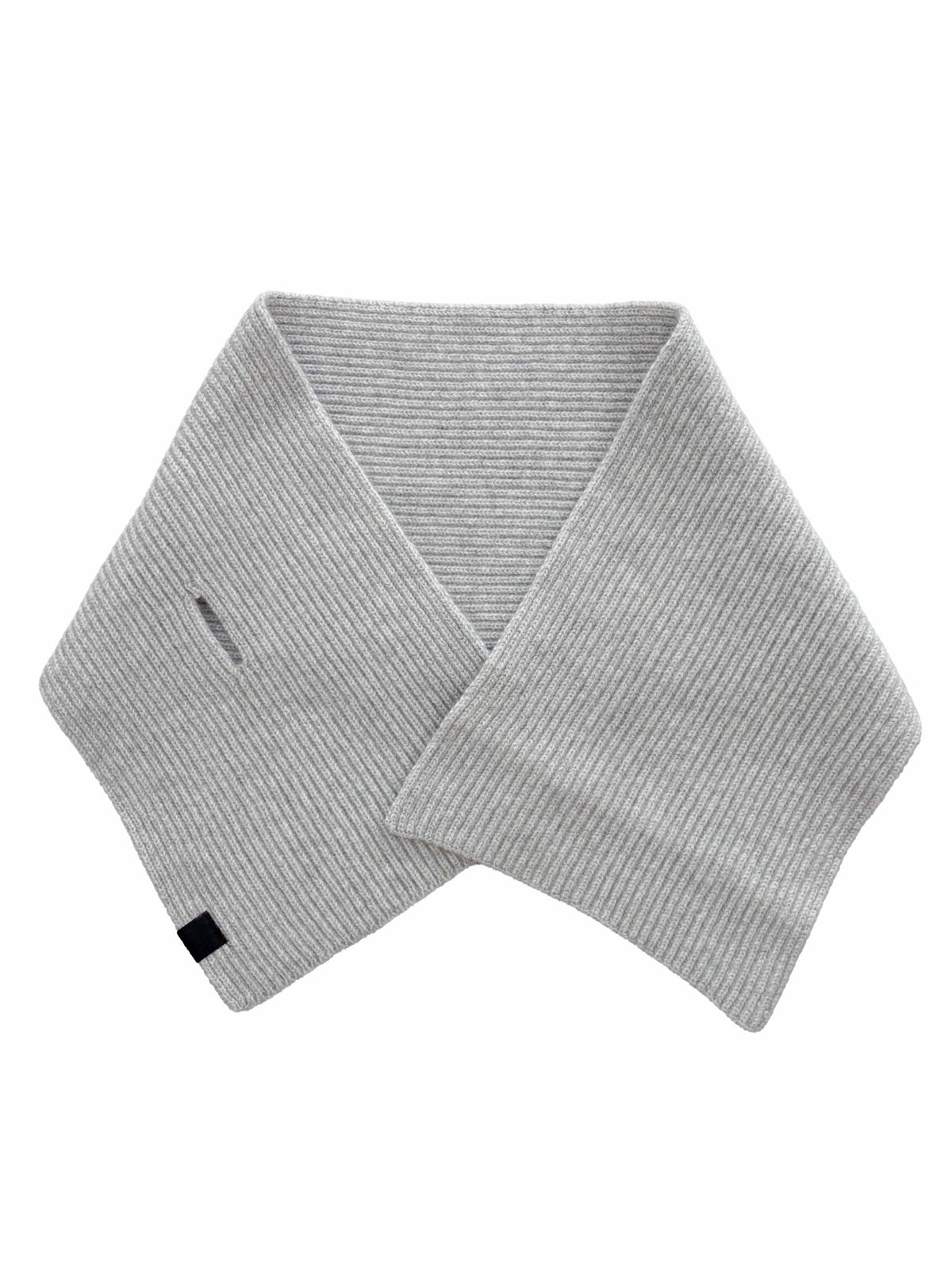 Cashmere Short Scarf - Light Gray