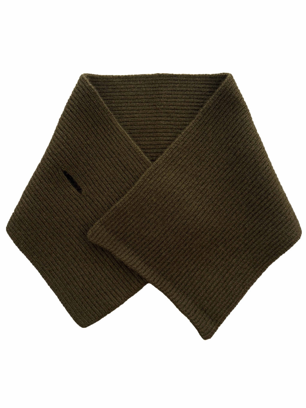 Cashmere Short Scarf - Moss Green
