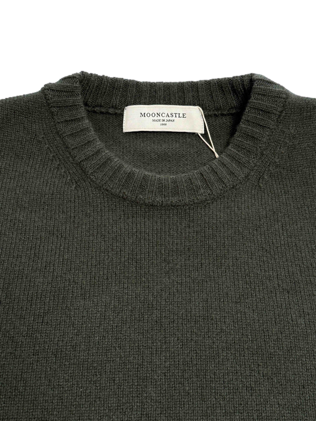 Cashmere Silk Wool Crewneck - Moss Green