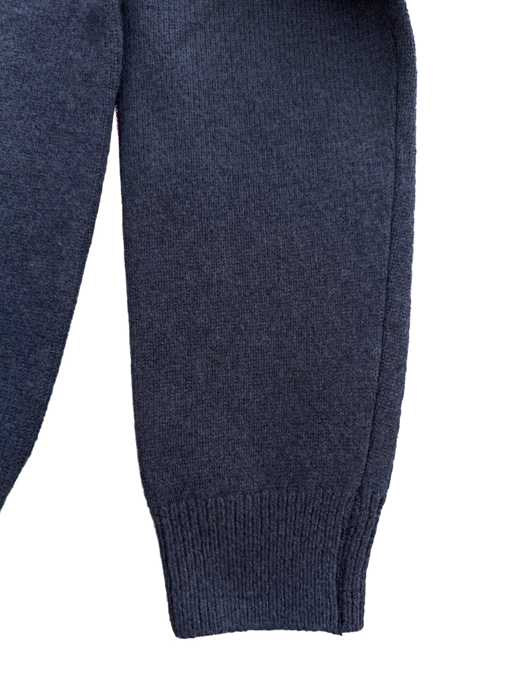 Cashmere Silk Wool Mockneck - Navy Blue