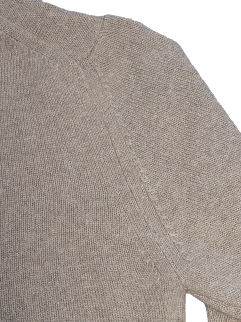 Cashmere Silk Wool Turtleneck - Beige Gray