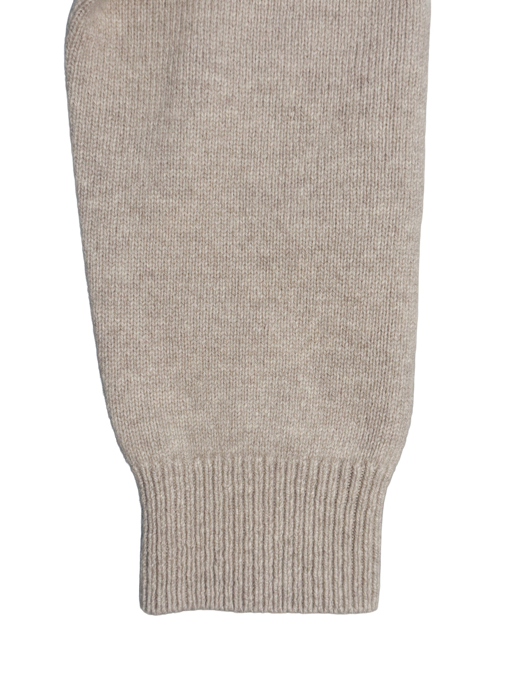 Cashmere Silk Wool Turtleneck - Beige Gray