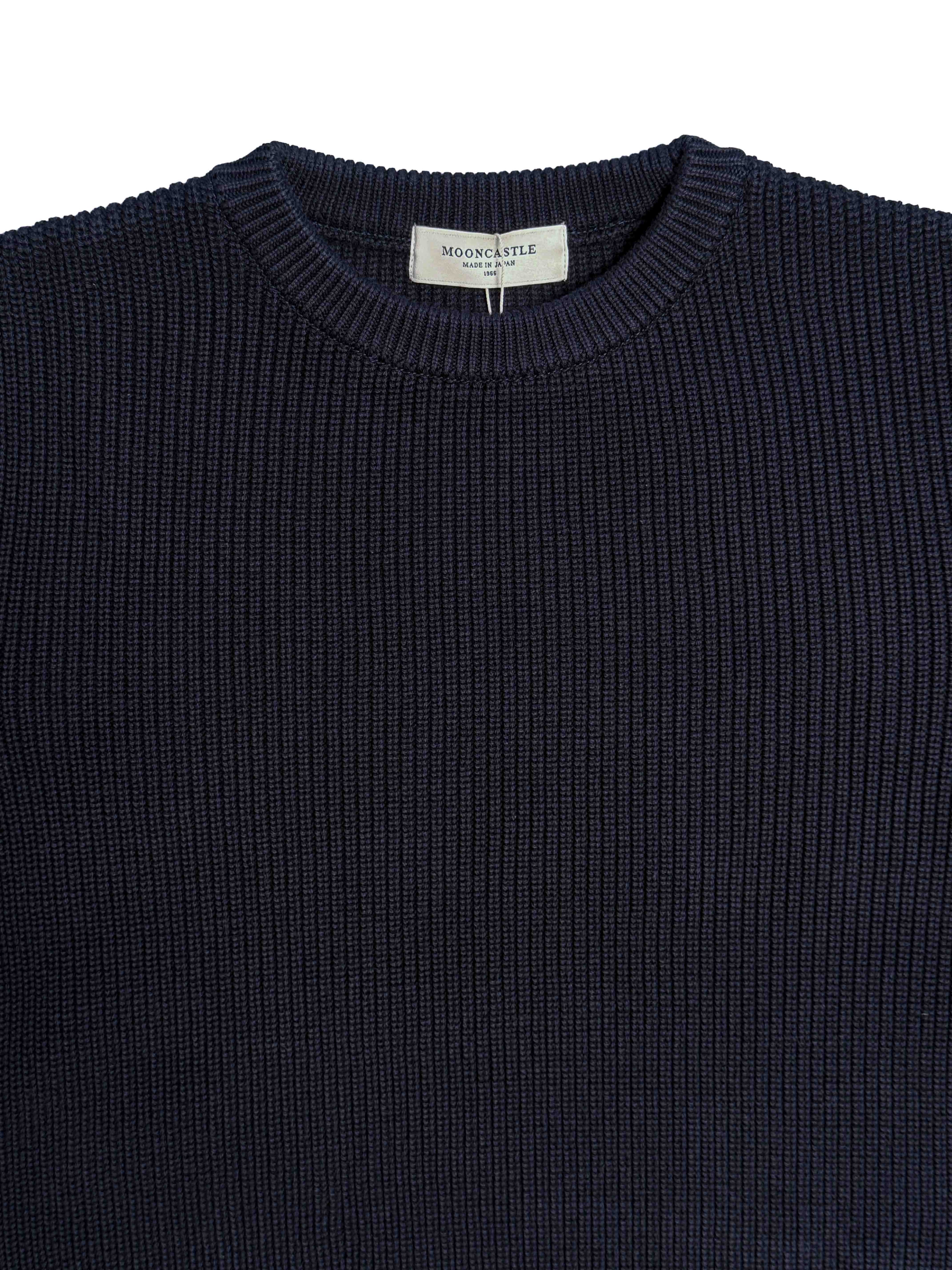 Heavyweight Cotton Crewneck - Navy
