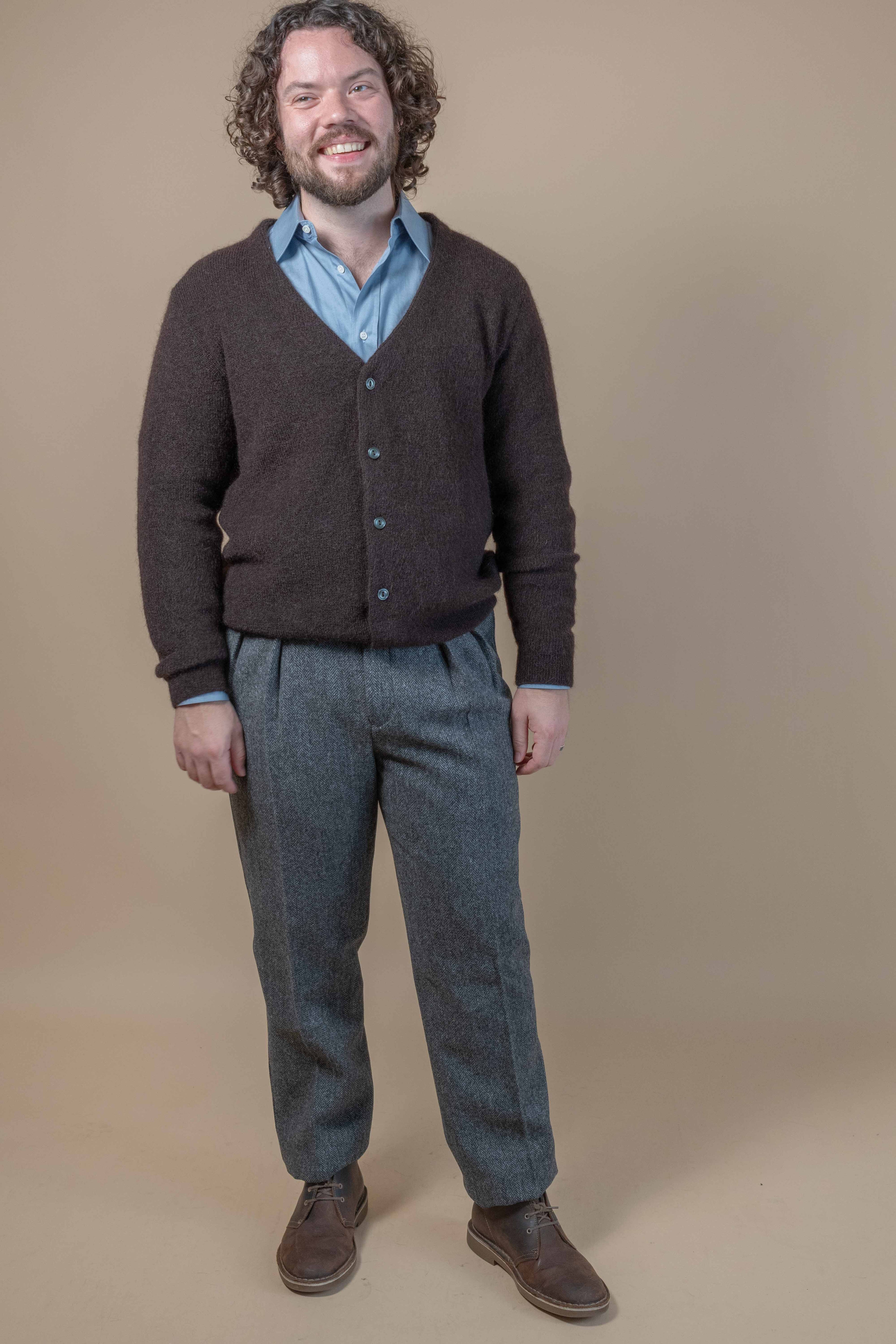 Mohair Cardigan - Brown
