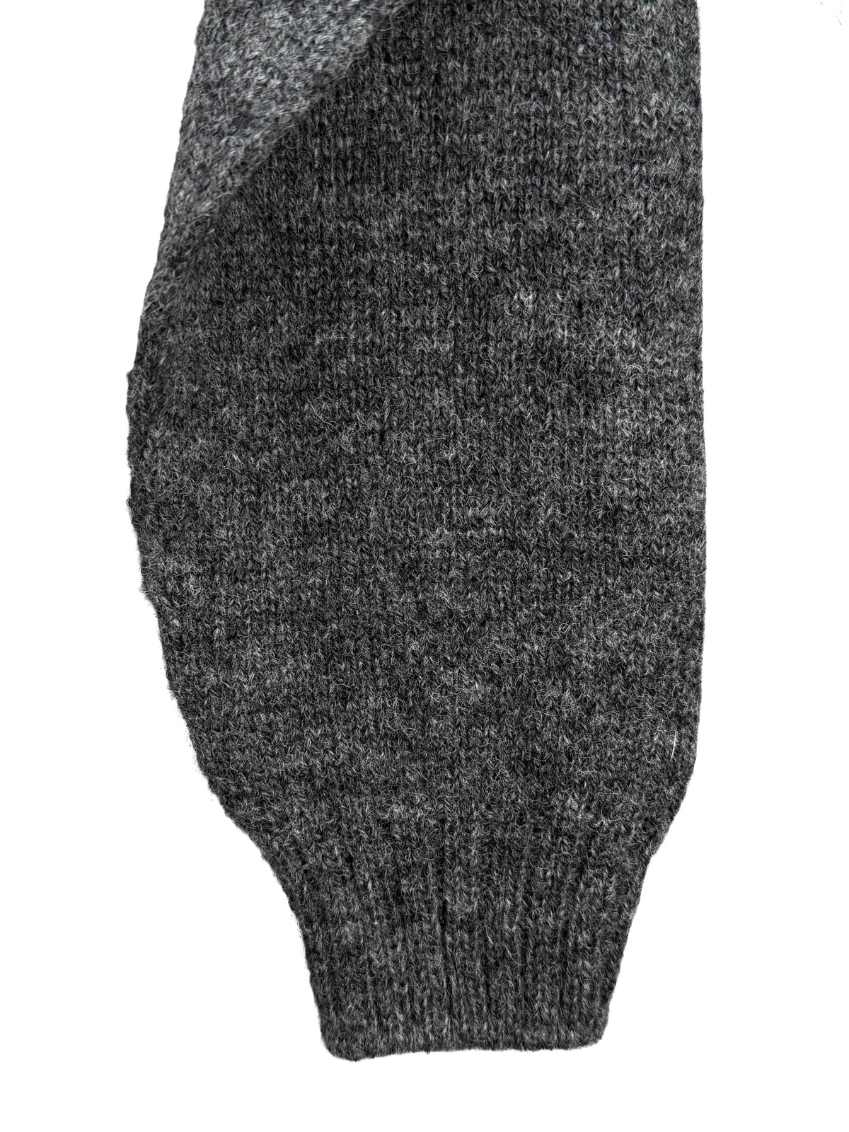 Shetland Wool Crewneck - Charcoal