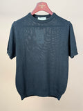 Washi Silk Knitted Crewneck - Black