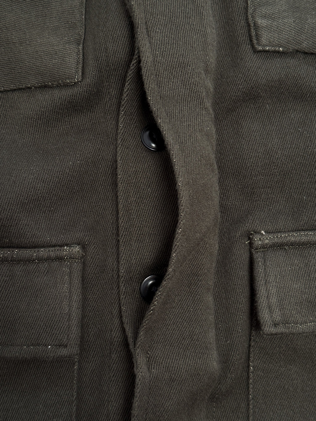 10oz Handwoven Denim Field Jacket - Olive
