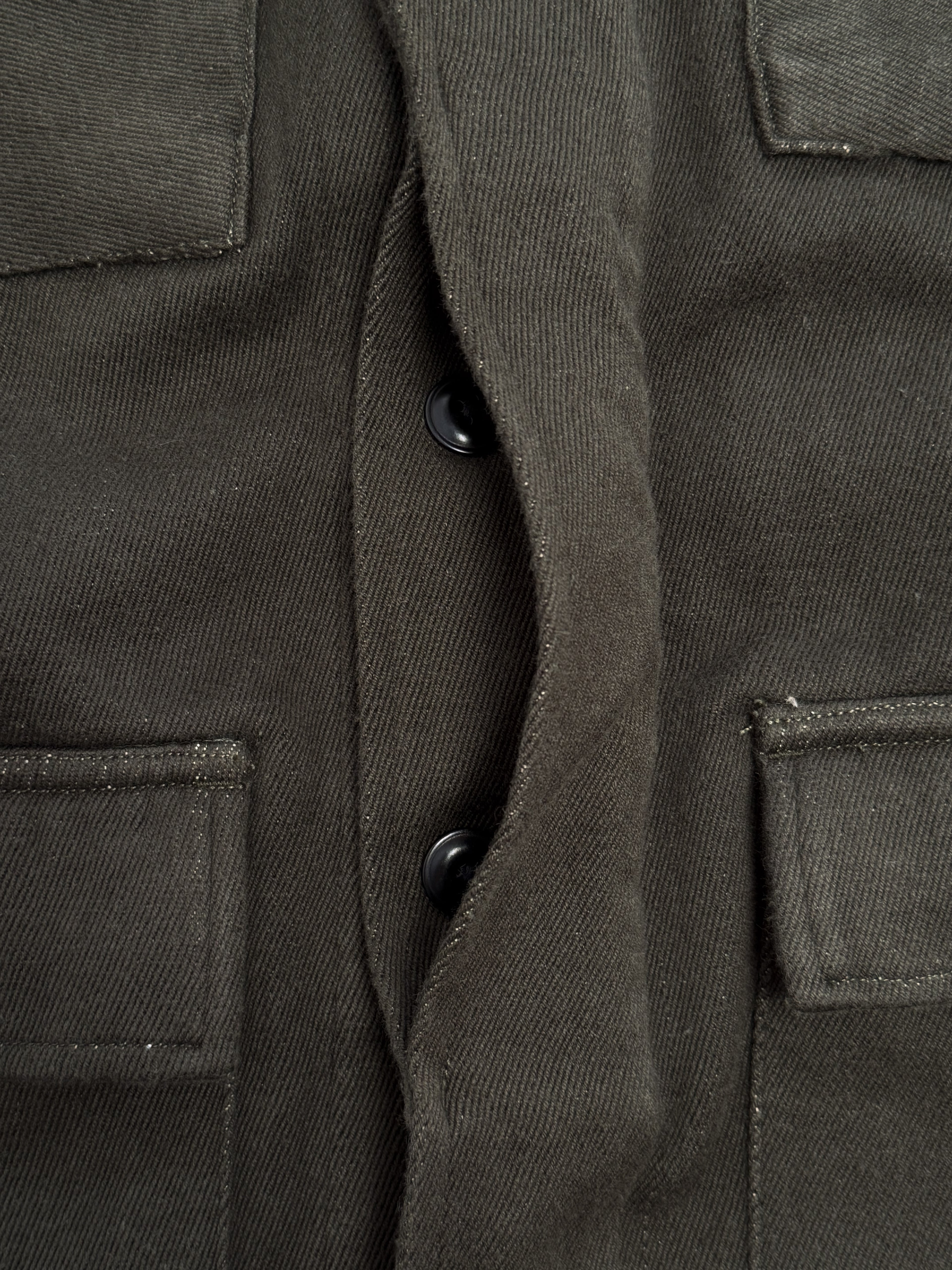 10oz Handwoven Denim Field Jacket - Olive