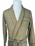 Belted Robe - Brown Two-Ply Check