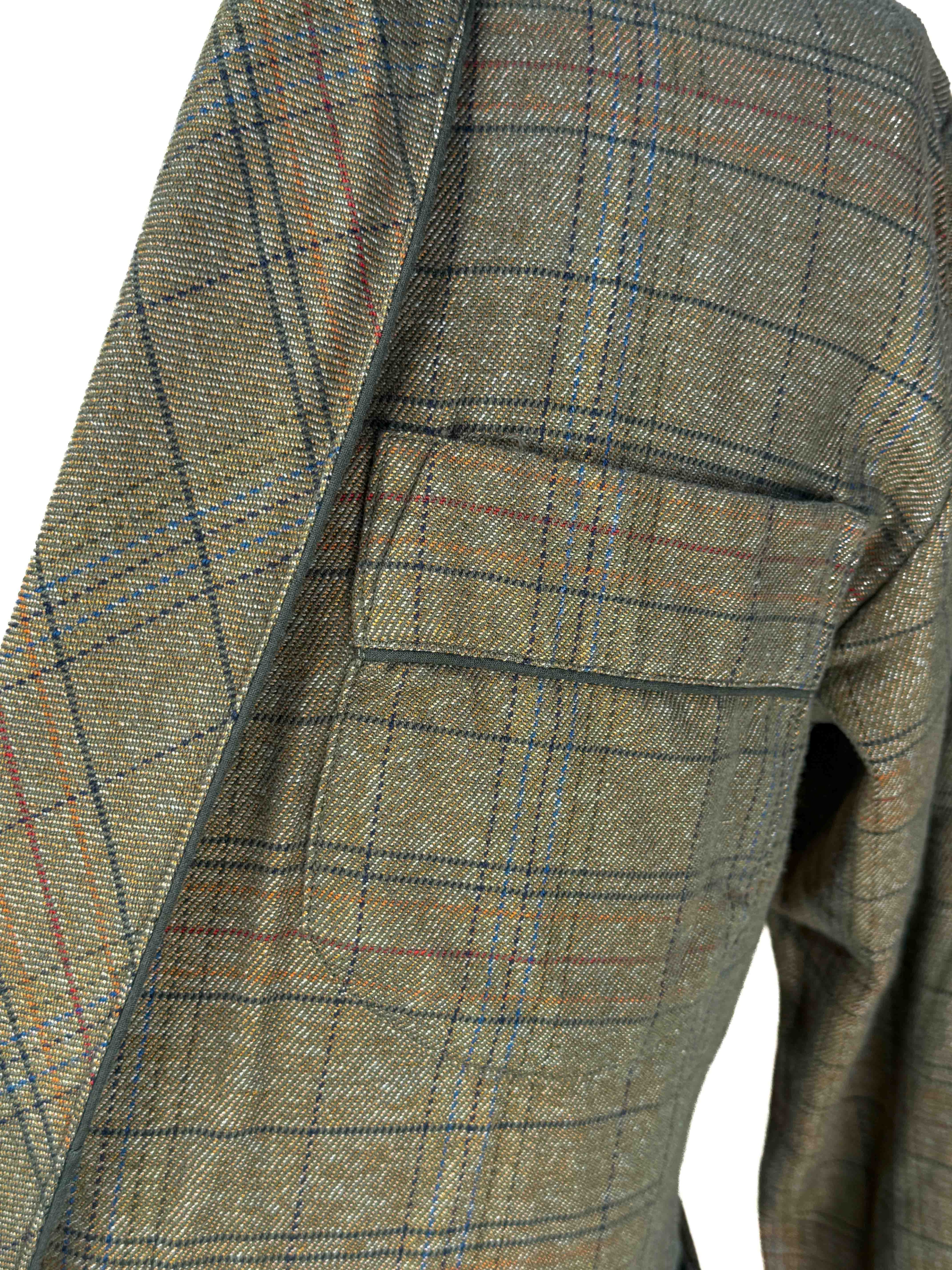 Belted Robe - Brown Two-Ply Check
