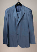Archer Sharkskin Suit - Slate Blue
