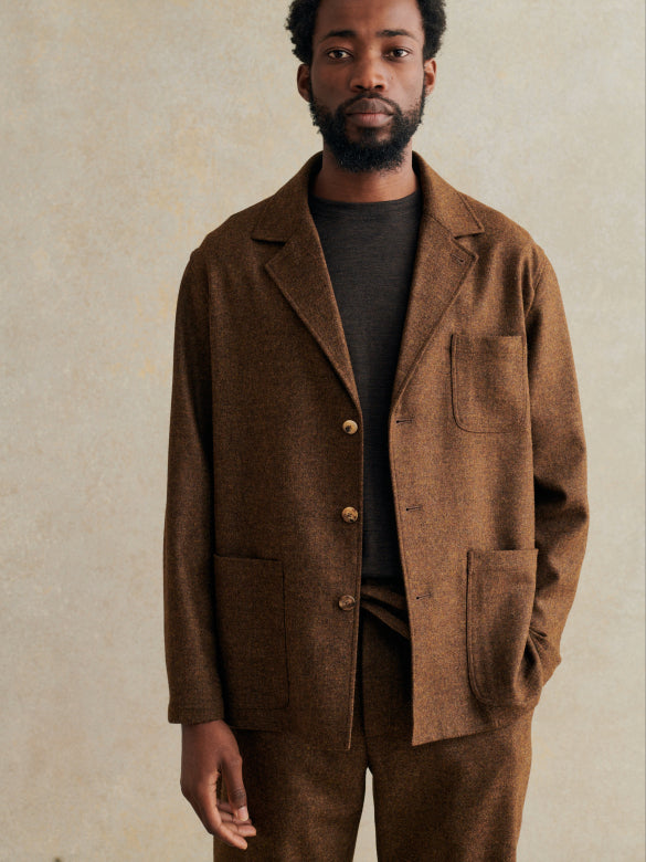 Traveler Jacket Lambswool Twill - Chestnut