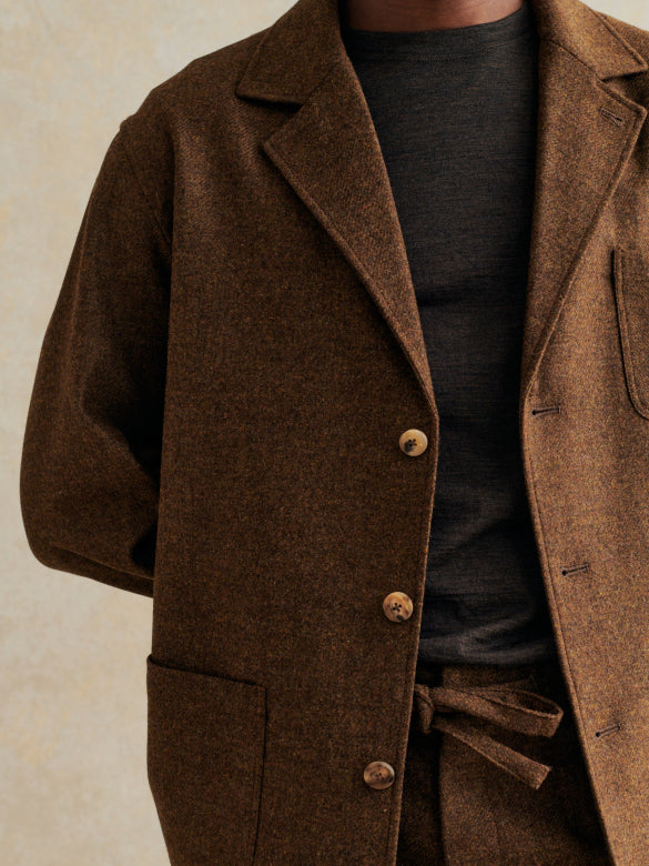 Traveler Jacket Lambswool Twill - Chestnut