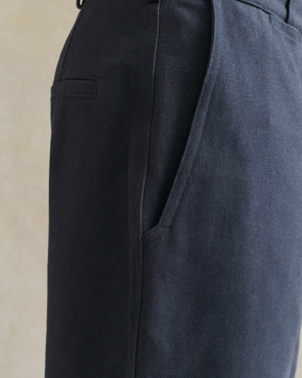 Balloon Trouser Heavy Cotton Drill - Navy