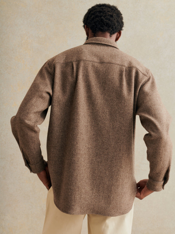 One Pocket Overshirt Rustic Undyed Wool