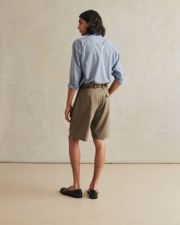Wool Naturalist Shorts - Olive
