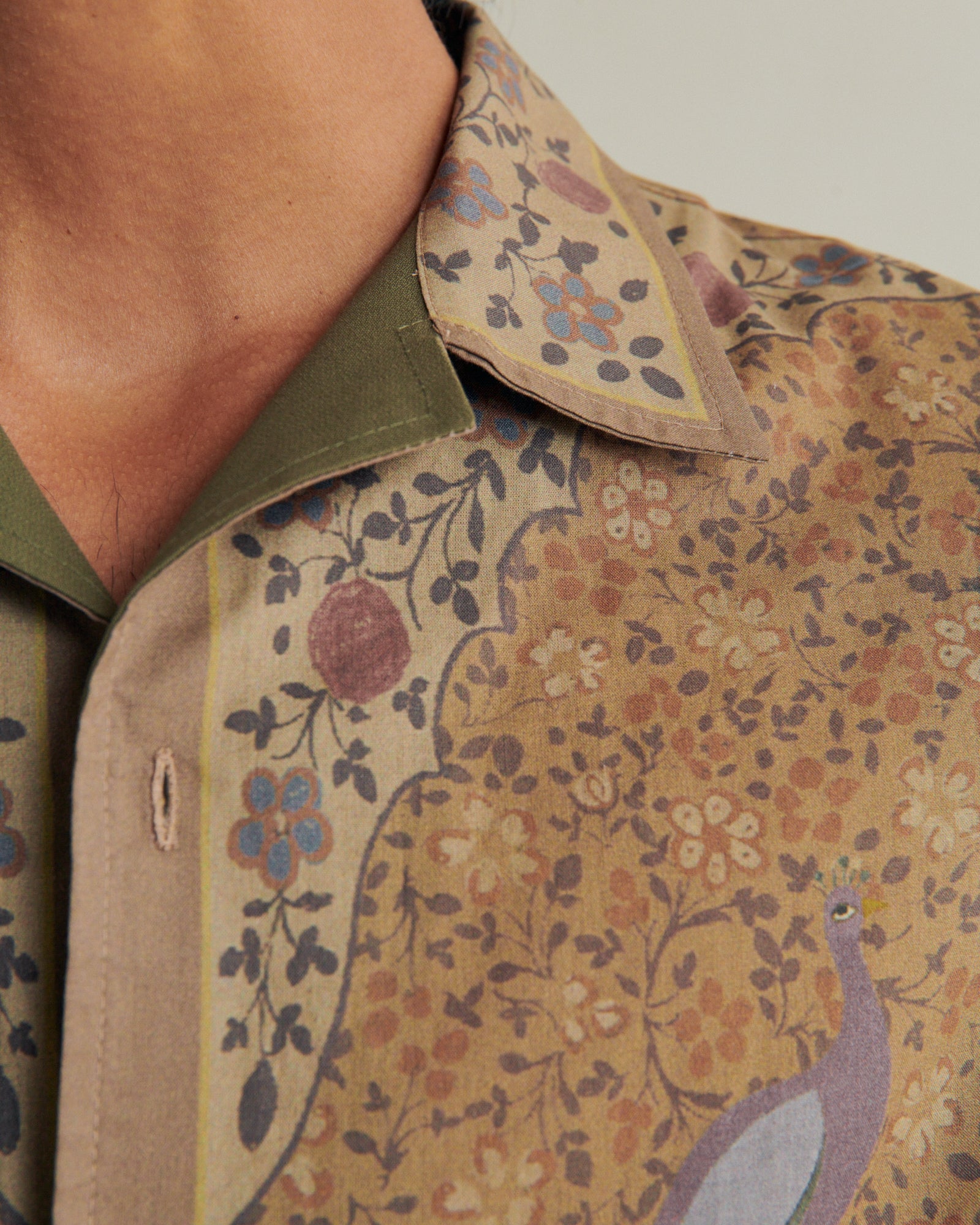 De Bonne Facture Artist Shirt Cotton Hemp Gabardine - Olive – Old