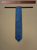 Blue vintage block-tipped tie by Paolo Albizzati, classic accessories with a stylish, timeless design.