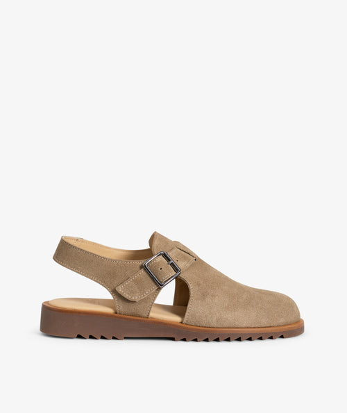 Paraboot Adriatic Rope Suede footwear featuring a casual slip-on design with rope detailing and soft suede material.