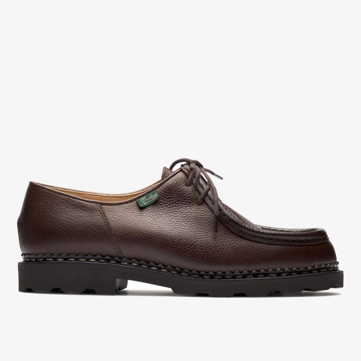 Paraboot Men’s Brown Leather Moc-Toe Lace Slip-Ons ParabootBahamasLisseAmerica-1.  main image 2