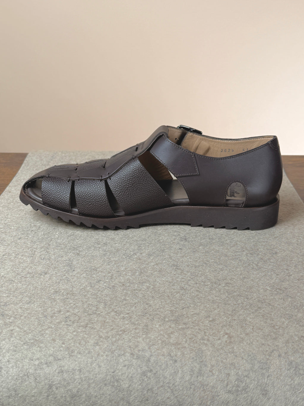 Paraboot Pacific Sandal in cafe color, stylish and comfortable footwear with leather straps and casual design.