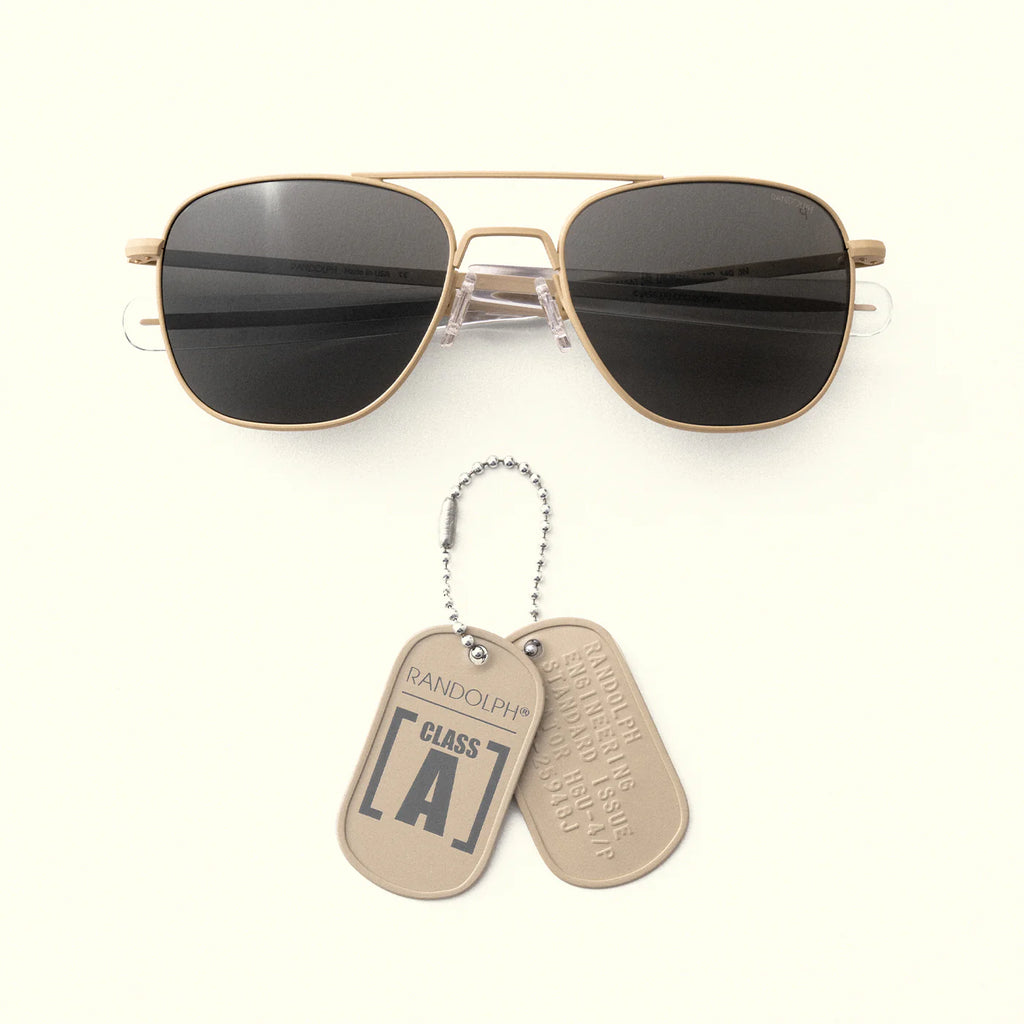Class A Aviator - Desert Sand & American Gray Glass