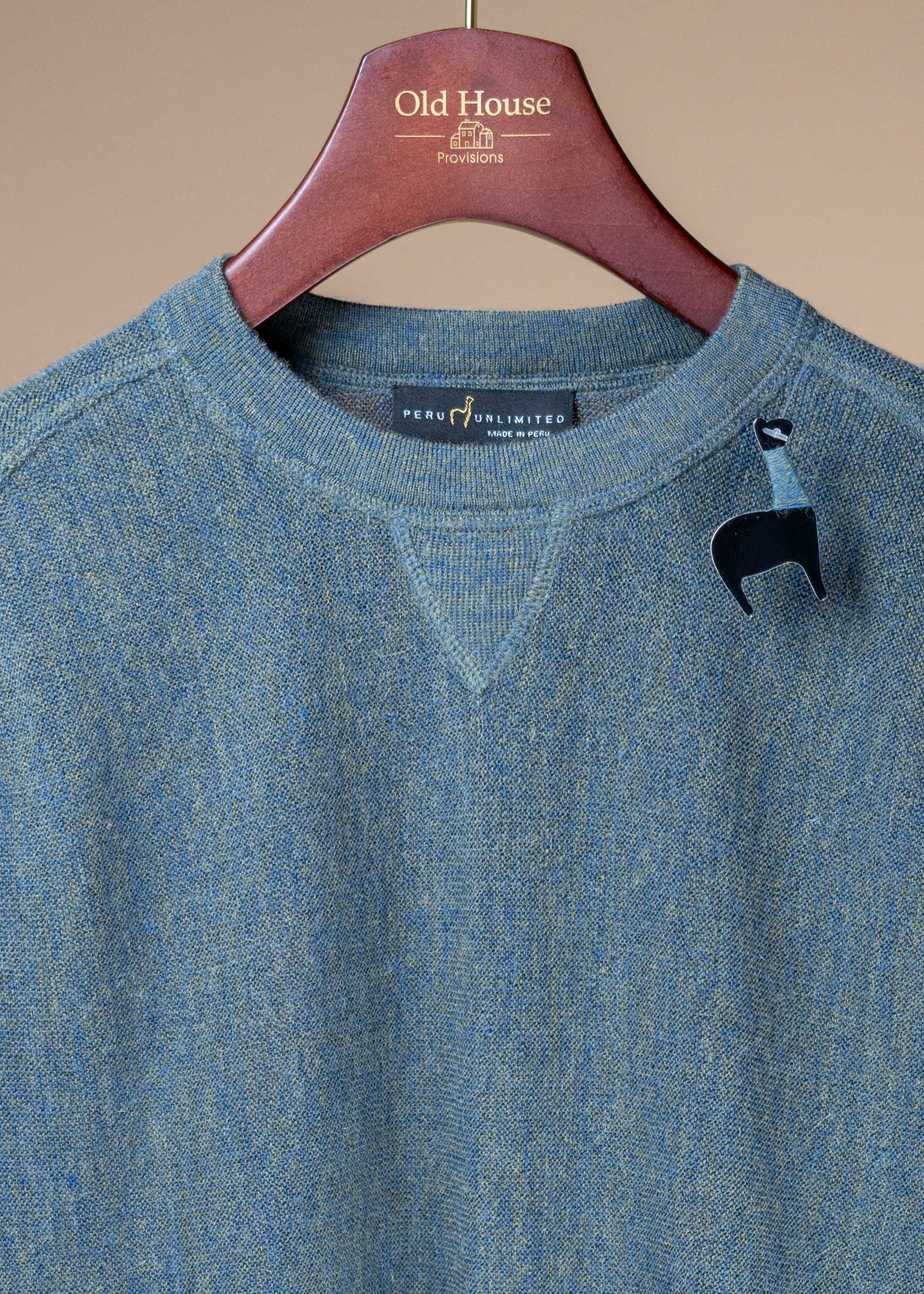 Baby Alpaca Link Sweatshirt - Bluegrass Heather